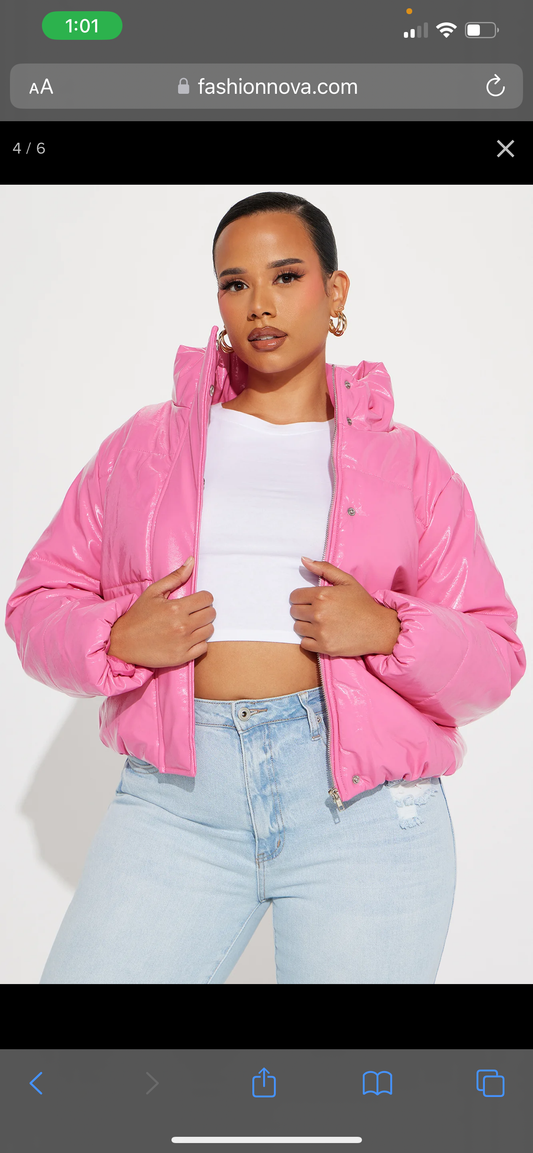 Barbie Pink Puffer Jacket