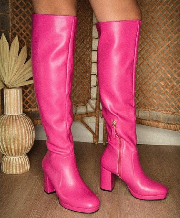 Pink boot